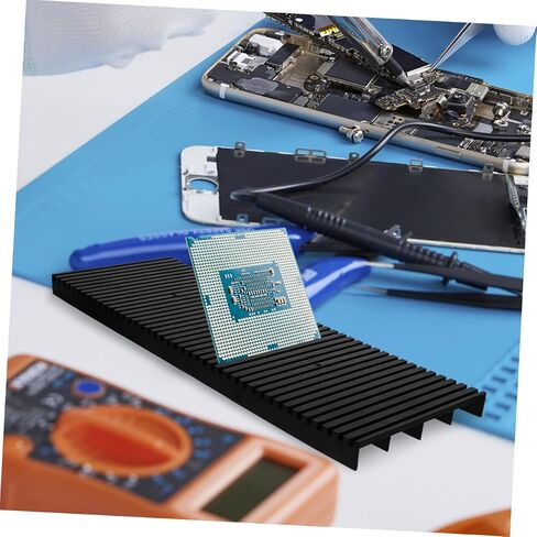 AmoSfun 2pcs PCB حامل ثنائي الفينيل متعدد الكلور حامل دائرة البلاستيك تخزين لوحة تخزين ESD حماية من أجل معالجة لوحة الدوائر الآمنة ومنظمة مساحة العمل الفعالة in Saudi Arabia