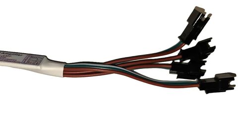 3-Pin RGB LED Strip Light Signal Amplifier, TTL 1-to-4 Splitter, Compatible with WS2812B WS2811 SK6812 WS2814, DC 5V/12V in Saudi Arabia