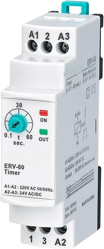 ERV-60 على ترحيل وقت التأخير القابل للتعديل (0.1-60sec.) 1pcs (110VAC 24VDC) in Saudi Arabia