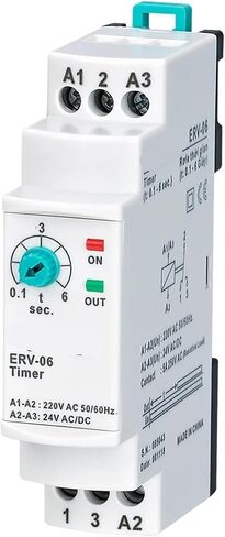 ERV-06 On Delay Time Relay Electronic Adjustable (0.1-6sec.) 1Pcs(150-260VAC 24VDC) in Saudi Arabia