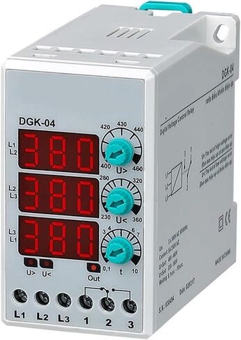 DGK-04 الرقمية ثلاثية الطور الجهد المفرط وحماية الجهد الترحيل التتابع ترحيل مجموعة الجهد (3 * 380V غير محايدة) 1pcs in Saudi Arabia