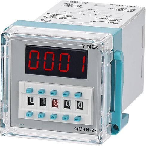 QM4H DH48S Digital Time Relay with Socket 1Pcs(QM4H-S,110VAC) in Saudi Arabia