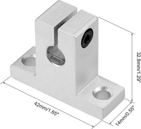 2/4pcs SK10 SK10 SK12 SK20 SK25 SK30 8MM محمل خطوط السكك الحديدية (SK12 12mm ، 4pcs) in Kuwait
