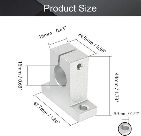 2/4pcs SK10 SK10 SK12 SK20 SK25 SK30 8MM محامل خطية خطية (SK10 10 مم ، 2 مساءً) in Saudi Arabia