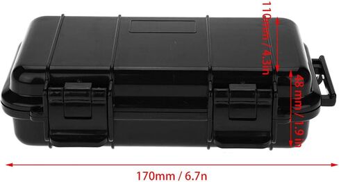 Keenso Survival Storage Box, 3 Types Plastic Shockproof Container Airtight Case Carry Box for Outdoor Activities Travel or Home Use(Section A: 170 * 110 * 48mm) in Saudi Arabia