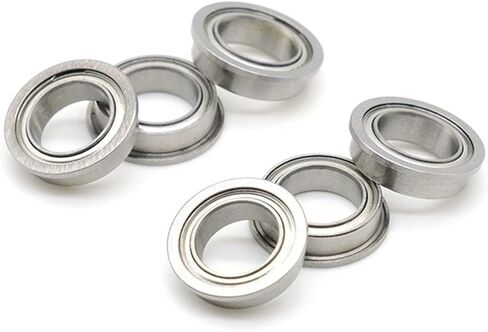 F6802ZZ Flange Bearing 15x24x5mm Chrome Steel Metal Mechanical Pressions 2pcs in Kuwait