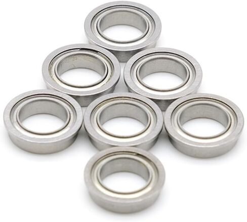 F6802ZZ Flange Bearing 15x24x5mm Chrome Steel Metal Mechanical Pressions 2pcs in Kuwait