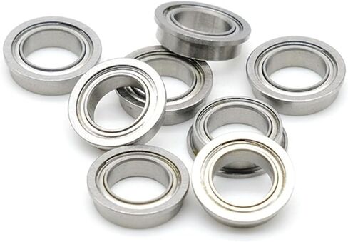 F6802ZZ Flange Bearing 15x24x5mm Chrome Steel Metal Mechanical Pressions 2pcs in Kuwait