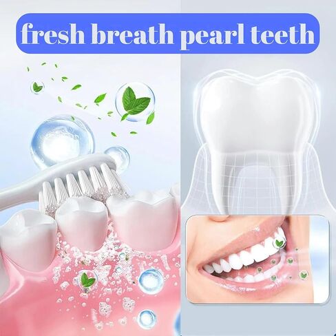 7.5% Nano Hydroxyapatite Toothpaste,Fluoride-Free Hydroxyapatite Toothpaste for Enamel Protection Tooth Strengthening Appropriate for Sensitive Teeth, Fresh Mint Flavor,for Oral Care (2 pcs) in Saudi Arabia