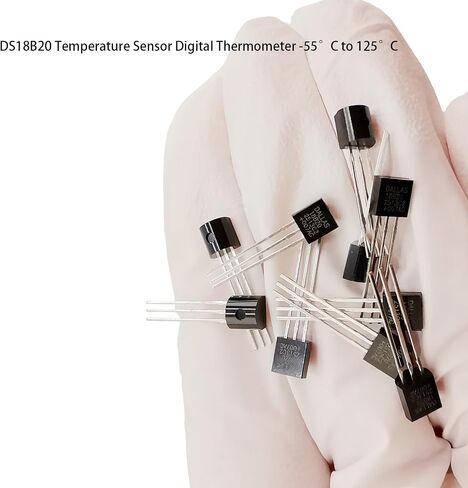 4pcs DS18B20 استشعار درجة الحرارة 1 م ، مستشعرات DS18B20 الرقمية المقاومة للماء ، مسبار درجة الحرارة DS18B20 ، مسبار الفولاذ المقاوم للصدأ متوافق مع Arduino/Raspberry PI/ESP32 ، ESP8266 ، in Kuwait
