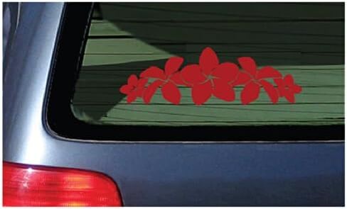 Plumeria Band Flower Lei Sticker - White Decal Hawaii in Saudi Arabia