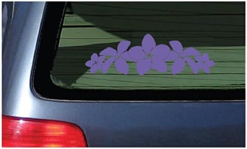 Plumeria Band Flower Lei Sticker - White Decal Hawaii in Saudi Arabia