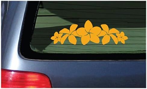 Plumeria Band Flower Lei Sticker - White Decal Hawaii in Saudi Arabia