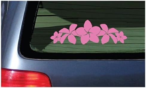 Plumeria Band Flower Lei Sticker - White Decal Hawaii in Saudi Arabia