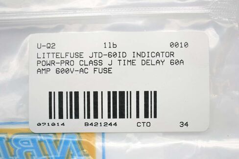 Littelfuse JTD-60-ID Fuse 60AMP 600VAC Class J in Kuwait