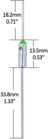 Thermal Temperature Cutoff Fuse 10A 250VAC - 121/240 Degrees Celsius in Saudi Arabia