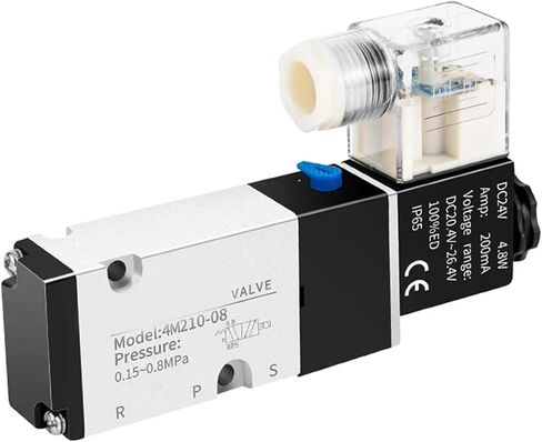 1PCS 4M210-08 4M310-10 4M410-15 Pneumatic Electric Solenoid Valve 2 Position 3 Port Five Way Control Air Valve Electromagnetic.(4m310-10 Pc12-03,DC12) in Saudi Arabia