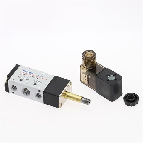 صمام الملف اللولبي الكهربائي الهوائي 5 الطريق 2 التحكم في الموضع صمام غاز الهواء المغناطيسي 12V 24V 220V لفائف 4MM-12mm خرطوم (SL 6MM ، AC110) in Saudi Arabia