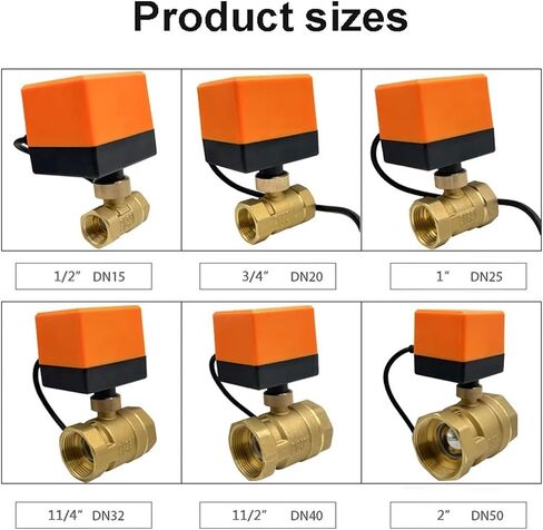 3/4'' Two Way Motorized Ball Valve 220V 12V 24V Brass Electric Ball Valve(DC12-CR02) in Saudi Arabia