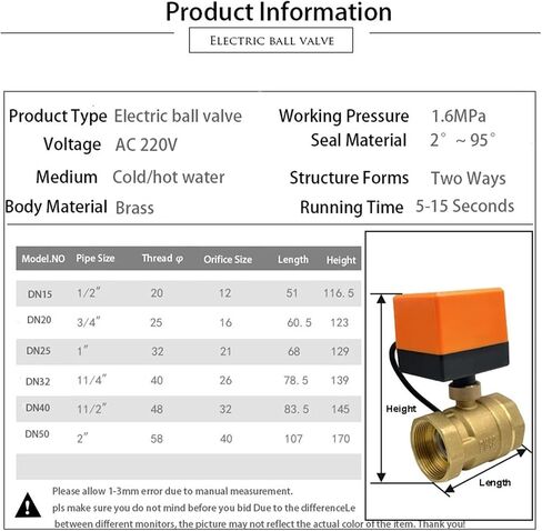 3/4'' Two Way Motorized Ball Valve 220V 12V 24V Brass Electric Ball Valve(DC12-CR02) in Saudi Arabia