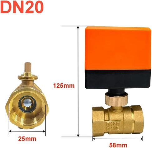 3/4'' Two Way Motorized Ball Valve 220V 12V 24V Brass Electric Ball Valve(DC12-CR02) in Saudi Arabia
