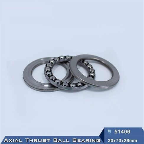 51406 Thrust Bal Bearing 30x70x28mm ABEC-1 Axial Ball Bearings with Grooved Raceway 8406 in Saudi Arabia