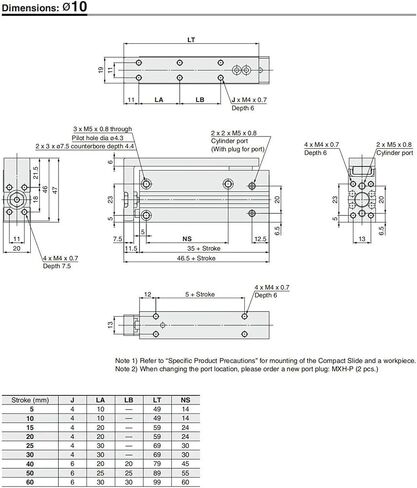 1pcs MXH Rail Cylinder MXH6 MXH10 MXH16 MXH20 Precision Pneumatic Air Linear Side Rail Guide Rod Cylinder(10Z,MXH20) in Saudi Arabia