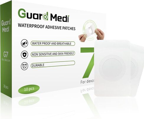 حارس التصحيح اللصق المتوسطة متوافق مع بقع لاصقة Dexcom G7 مقاومة للماء ومقاومة للعروع مع قطع ، يستمر من 10 إلى 14 يومًا ، تصحيح مراقبة الجلوكوز المستمر ، غطاء مستشعر CGM-10pcs in Kuwait