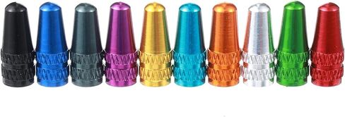 20 PCS Pike Valve Caps ، سبيكة الألومنيوم إطارات الدراجة للدراجة لصمامات بريستا ، 10 ألوان نابضة بالحياة (2 من كل منها) ، حماية دائمة الغبار (متعددة الألوان) in Saudi Arabia