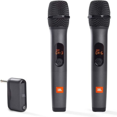JBL Wireless نظام ميكروفون مع جهاز استقبال مزدوج القناة ، Black (متجدد) in Saudi Arabia