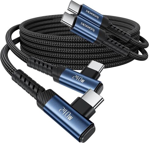 USB C Cable [2Pack, 10ft] 240W Fast Charging Type C Cord, Nylon Braided USB 2.0 Cable for iPhone 16 15 Pro Max, iPad Pro, Samsung Galaxy S24 S23, Switch, MacBook Pro, Pixel in Kuwait