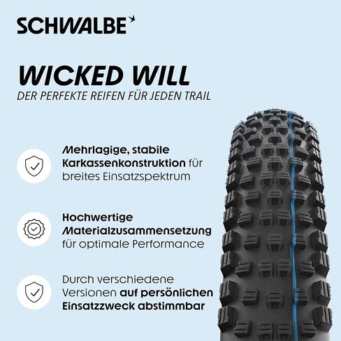 Schwalbe Wicked Will Performance Folding Tyre // 62-622 (29 x 2.40 Inches) TL-Ready in Saudi Arabia