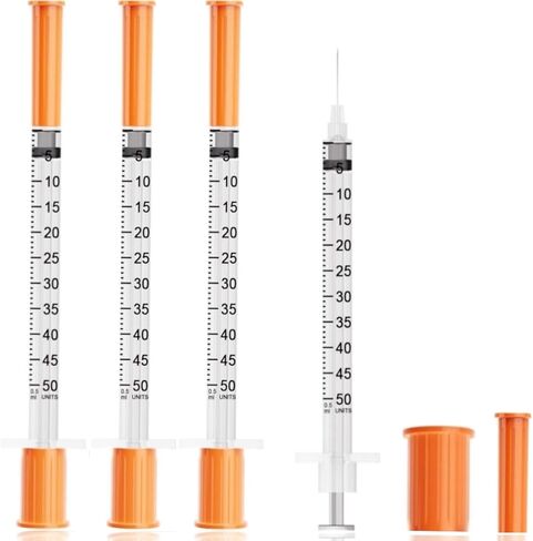 20 حزمة 1/2 مل 29G 0.5 بوصة (12.7 مم) أداة حقنة الاستغناء عن العينة للبحوث الصناعية ، مختبر العلوم ، لوازم قياس الأسرة in Kuwait