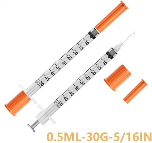 20 حزمة 1/2 مل 29G 0.5 بوصة (12.7 مم) أداة حقنة الاستغناء عن العينة للبحوث الصناعية ، مختبر العلوم ، لوازم قياس الأسرة in Kuwait