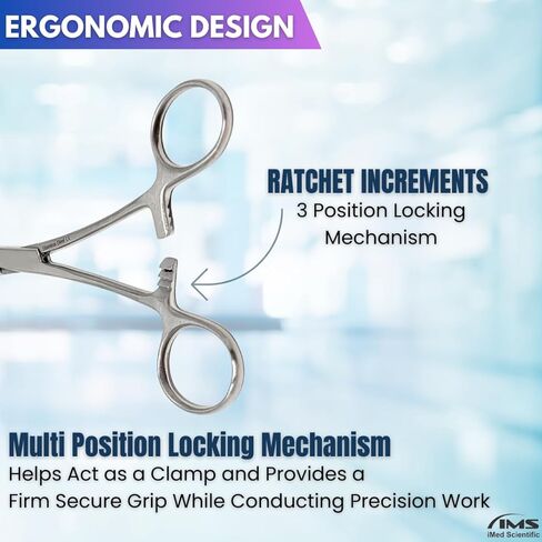 ملقط مرقئ في روتشستر مع الفكين المتقاطعين وأخاديد طولية مصنوعة من مراقبي الشريان ذاتي الفولاذ المقاوم للصدأ - 6.25 "(الفضة - CRV) in Kuwait