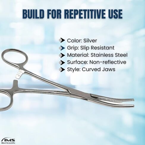 ملقط مرقئ في روتشستر مع الفكين المتقاطعين وأخاديد طولية مصنوعة من مراقبي الشريان ذاتي الفولاذ المقاوم للصدأ - 6.25 "(الفضة - CRV) in Kuwait