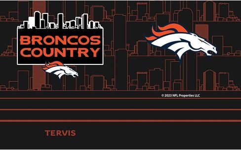 Tervis Traveler NFL Denver Broncos - Broncos Country شعار ثلاثي الجدران معزول الكوب Tumbler Cup Cup in Kuwait