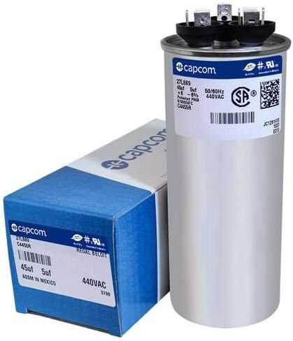 27L889 45 + 5 UF MFD 440 VALT VAC - بديل ROUND RUN CAPACITOR بواسطة CAPCOM in Saudi Arabia