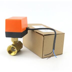 1/2" 3/4" 1" Brass 2-Way Motorized Ball Valve DN15/DN20/DN25 Three-Wire Two-Control Electric Solenoid Valve 220V AC 12V DC 24V(Dc12-24v-3 Wire - 2 Point,0.75 Inch) in Saudi Arabia