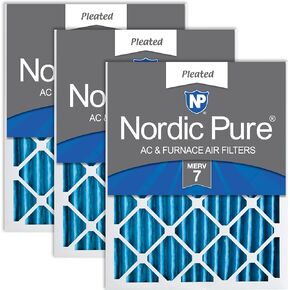 Nordic Pure 24x24x2 (23 3/8 x 23 3/8 x 1 3/4) Pleated MERV 10 Air Filters 3 Pack in Kuwait