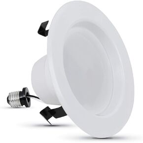Feit Electric Enhance 4in LED Recessed Downlight, 75W Equivalent, 1000 Lumens, Dimmable, Adjustable White Color Temperature, Fits Most 4-Inch Housings, 90+ CRI, 50,000-Hour Lifetime, LEDR4XHO/6WYCA in Saudi Arabia