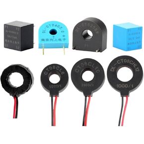 دقة MINI التيار المحول 0 ~ 60A 1000/1 2000/1 PCB Mount 2/4 دبابيس Toroidal CT AC 1A 5A 10A 20A 30A 50A 8 أنواع (DL-CT08CL6 1000-1) in Saudi Arabia