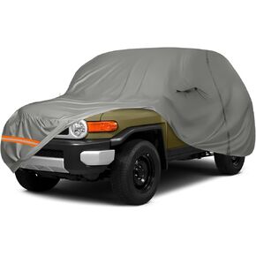 Waterproof Classic Car Cover Compatible with Chevy El Camino 1964-1967/1978-1987, Custom Hail Protector with Door Zipper, Side Mirror Pockets and Storage Bags, All-Weather Protection for Automobiles in Saudi Arabia