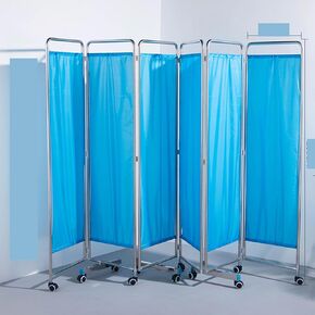 Rolling 6 Panel Medical Privacy Screen On Wheels, Medical Privacy Screen Portable, Room Divider Screens, Adult Foldable Room Divider for Clinic/Ward/Exam Room, Space Saving(Z2) in Saudi Arabia