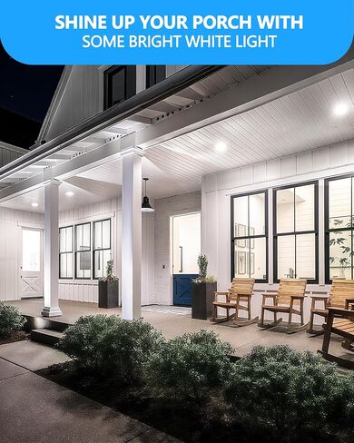 Flaspar PAR20 LED LED LID Light Light 5000k Day Daylight White Dimmable Outdoor ، 75W مكافئ 8W PAR20 لمبات ، e26 قاعدة متوسطة ، 60 درجة أضواء عاكس العاكس لأضواء الشرفة ، الفناء ، حديقة ، 2 عبوة in Kuwait