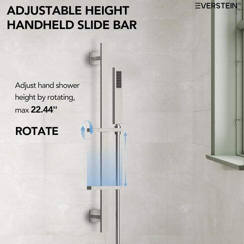 16 Inch Rainfall Shower System for Bathroom with Valve, Dual Rainfall Shower Head Faucet with 6 Body Jets (Matte Black) in Saudi Arabia