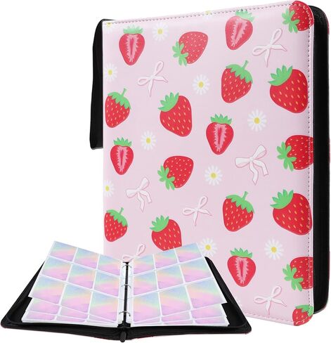 Card Binder 900 Mobile ، ألبوم Card Card Binder 9-Pocket Card Collector مع 50 أكمامًا قابلة للإزالة وسحاب ، وتخزين مجموعة البطاقات للبنين والبنات in Kuwait