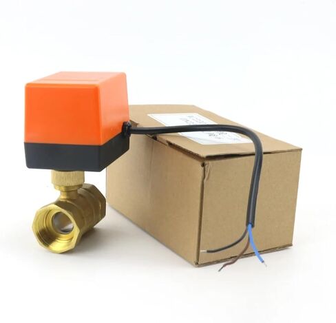 1/2 "3/4" 1 "صمام الكرة المآخذ بمحرك من النحاس 220 فولت DN15/DN20/DN25 ثلاثية الأسلاك ثنائية الأسلاك صمام الملف اللولبي الكهربائي 220V AC 12V DC 24V (DC12-24V-3 سلك-2 نقطة ، 0.75 بوصة) in Saudi Arabia