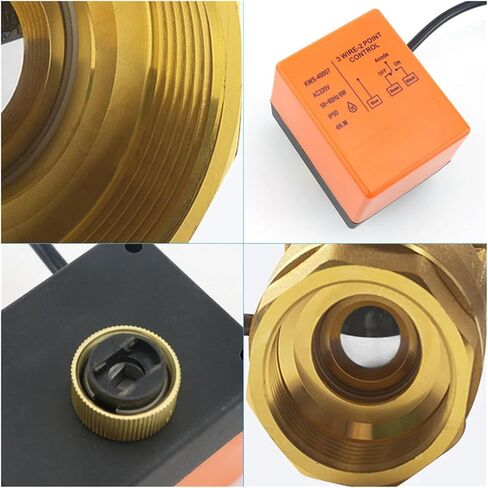 1/2 "3/4" 1 "صمام الكرة المآخذ بمحرك من النحاس 220 فولت DN15/DN20/DN25 ثلاثية الأسلاك ثنائية الأسلاك صمام الملف اللولبي الكهربائي 220V AC 12V DC 24V (DC12-24V-3 سلك-2 نقطة ، 0.75 بوصة) in Saudi Arabia