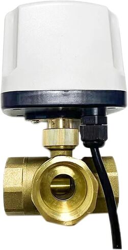 1 "3 Way IP65 صمام الكرة الآلي المضاد للماء 220V 12V 24V 3-Wire 2 التحكم في T/L صمام الكرة الكهربائية (T Type-12V) in Saudi Arabia